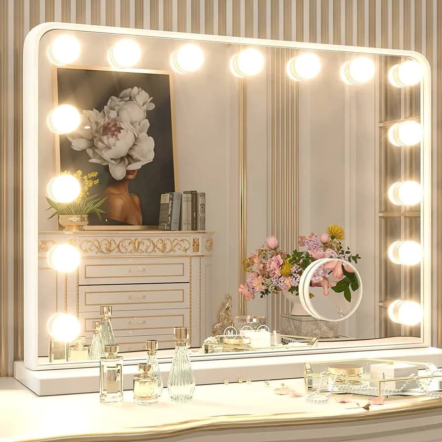 תאורת איפור הוליווד 10 נורות LED - תמונה 3